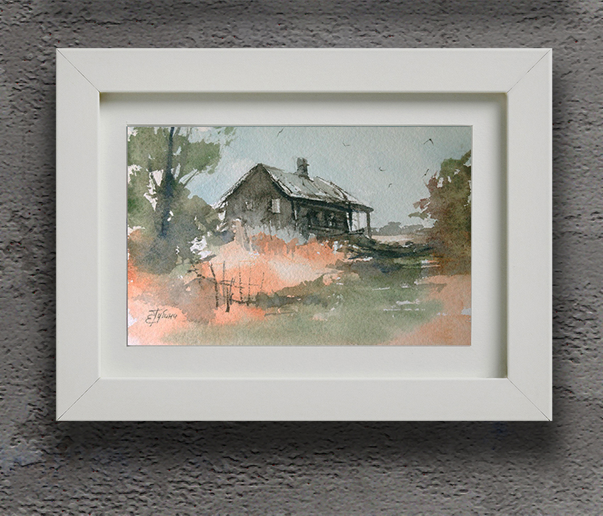 Painting in the interior: Country Landscape
