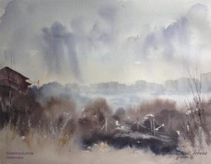 Watercolor: After the rain