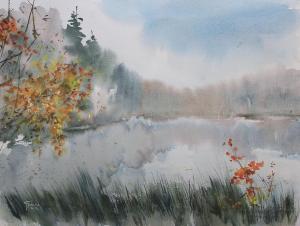 Watercolor: The beginnig of Autumn