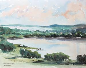 Watercolor: Plescheevo Lake