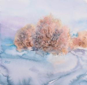 Watercolor: Winter colors