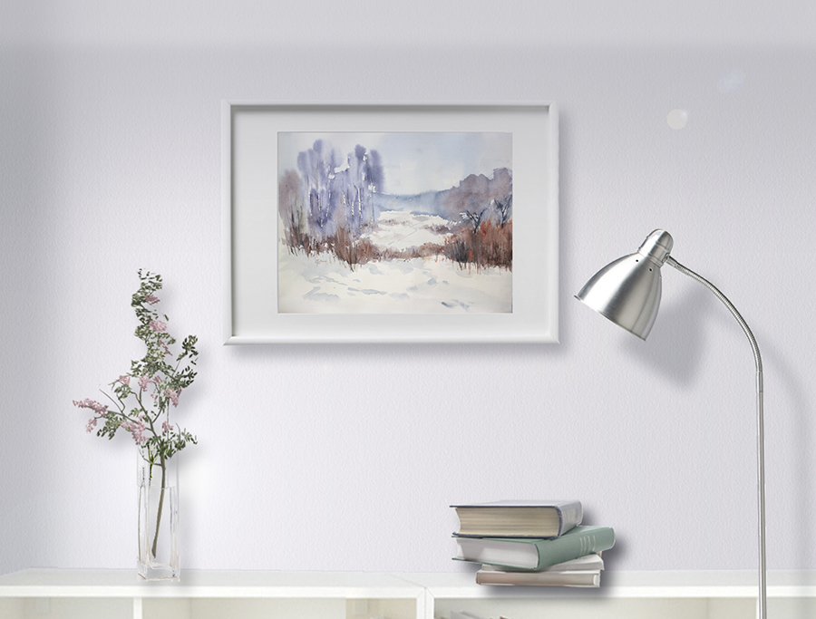 Painting in the interior: The Way to the River