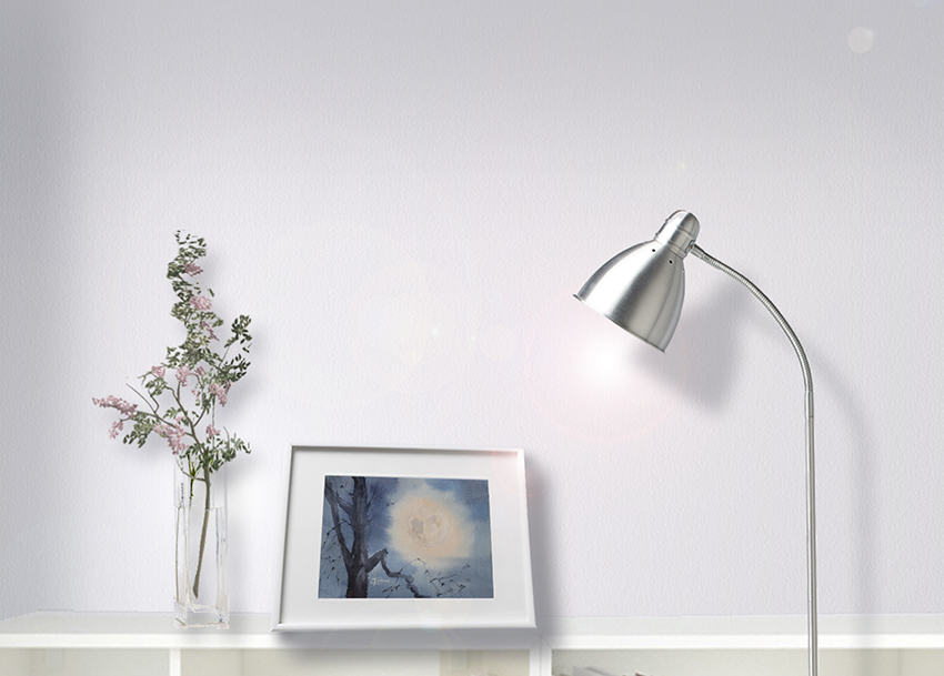 Painting in the interior: Night