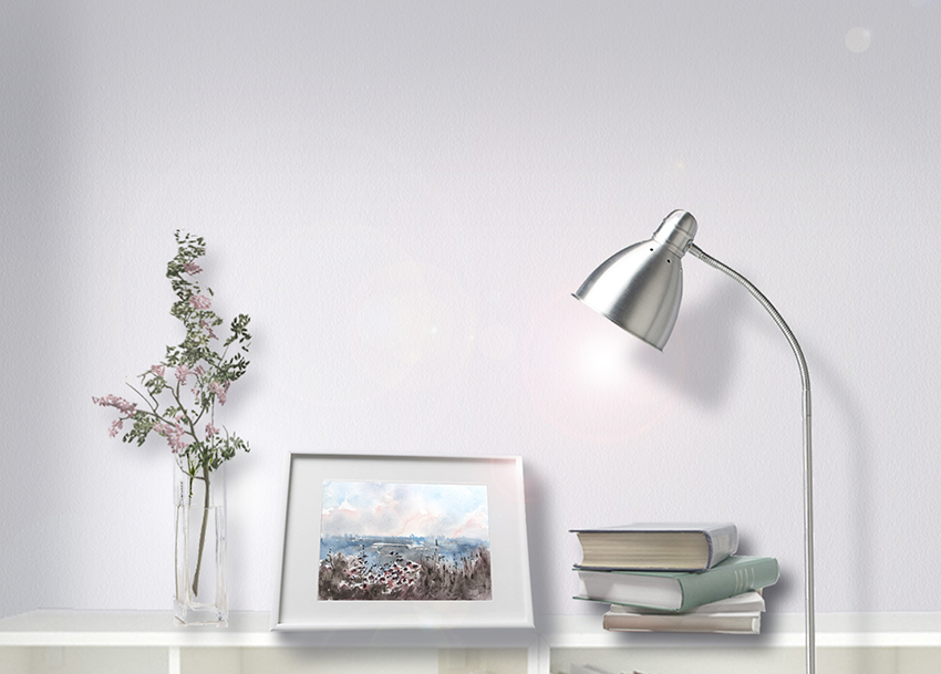 Painting in the interior: Over there - Artwork by Ekaterina Gubina
