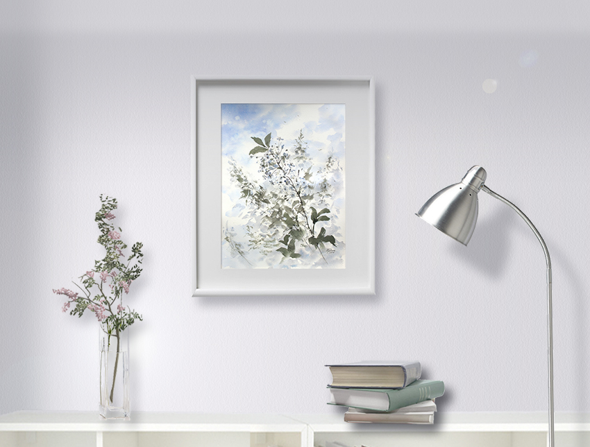 Painting in the interior: Cherry blossom