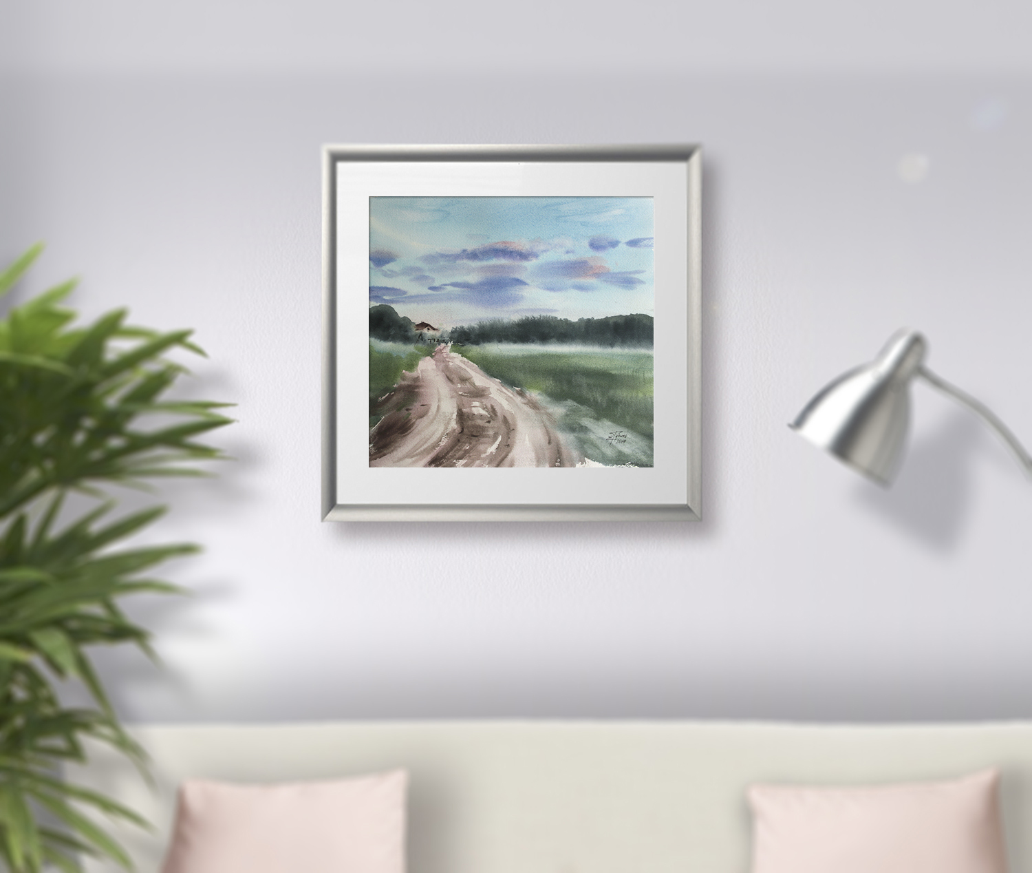 Painting in the interior: Landscape - Artwork by Ekaterina Gubina