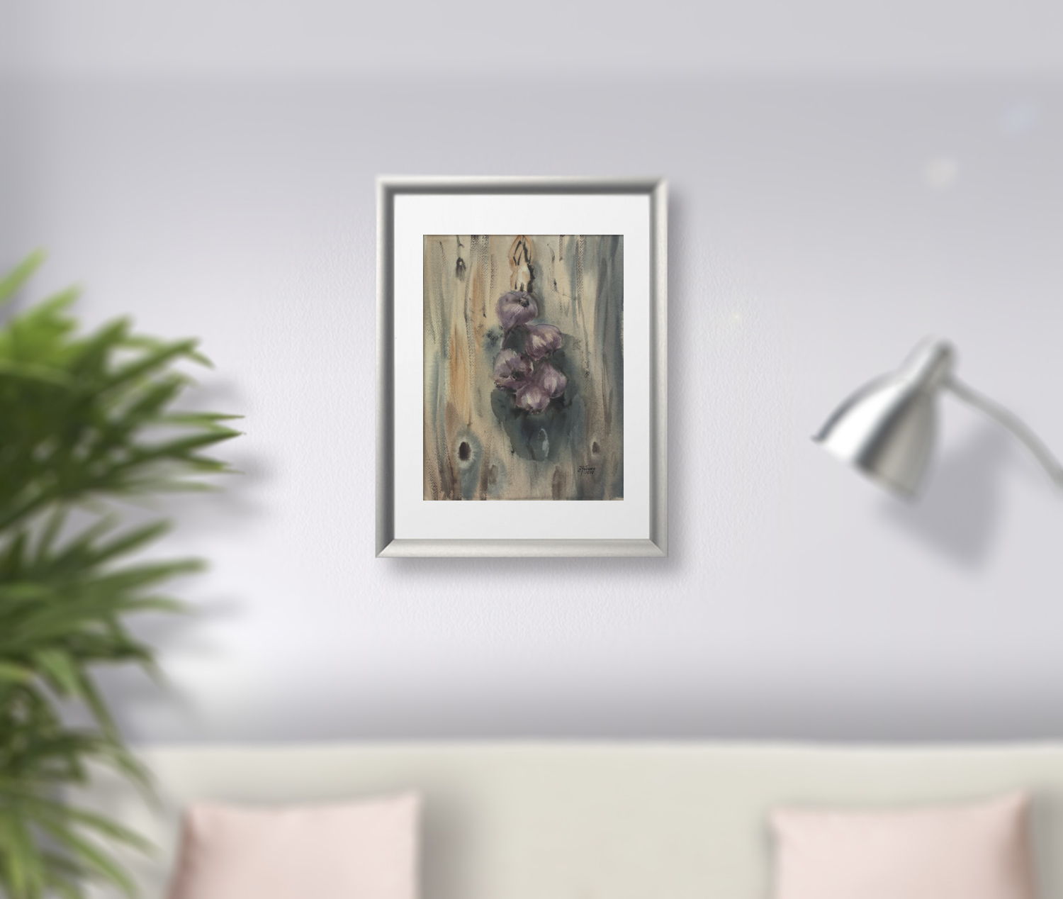 Painting in the interior: Garlic