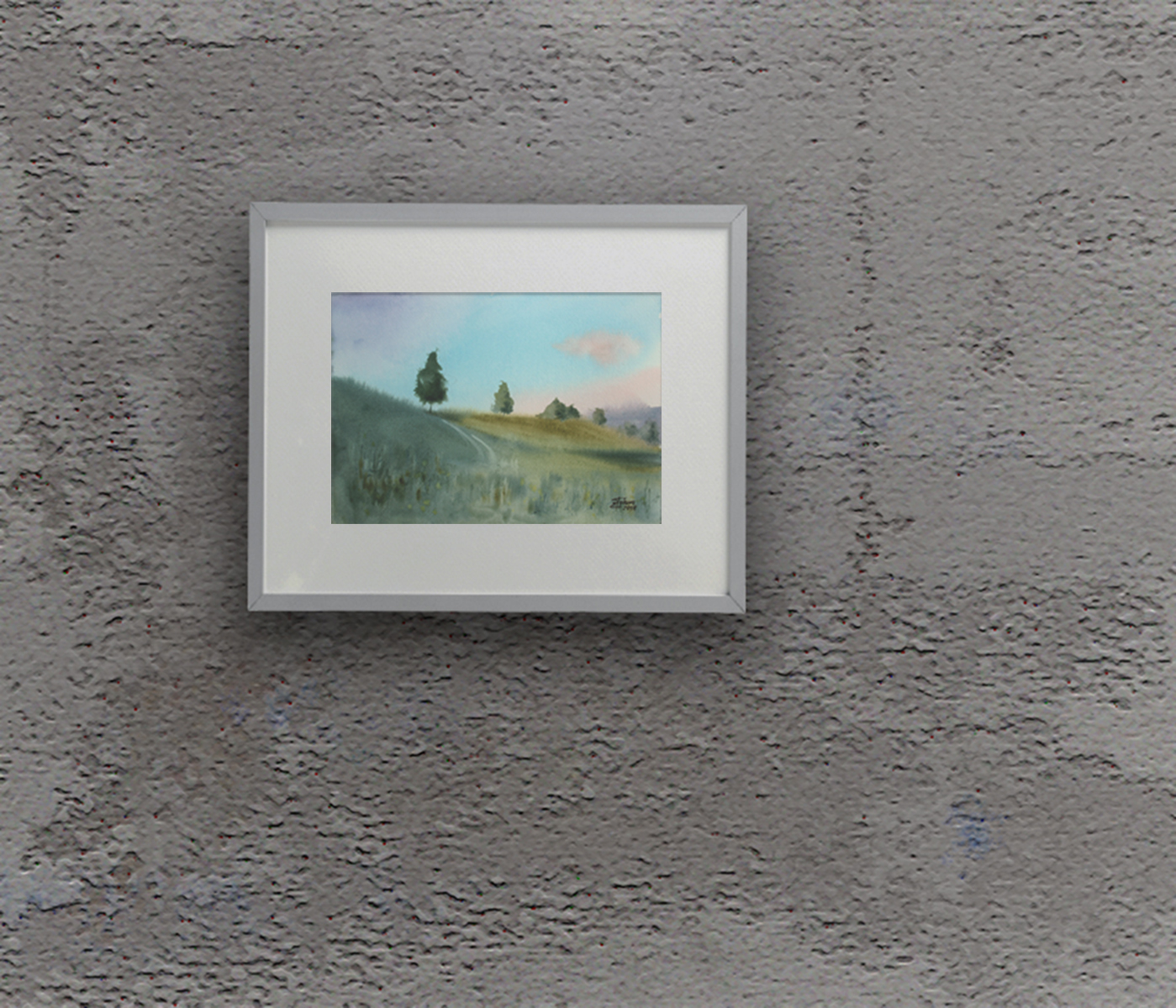 Painting in the interior: Spring Landscape