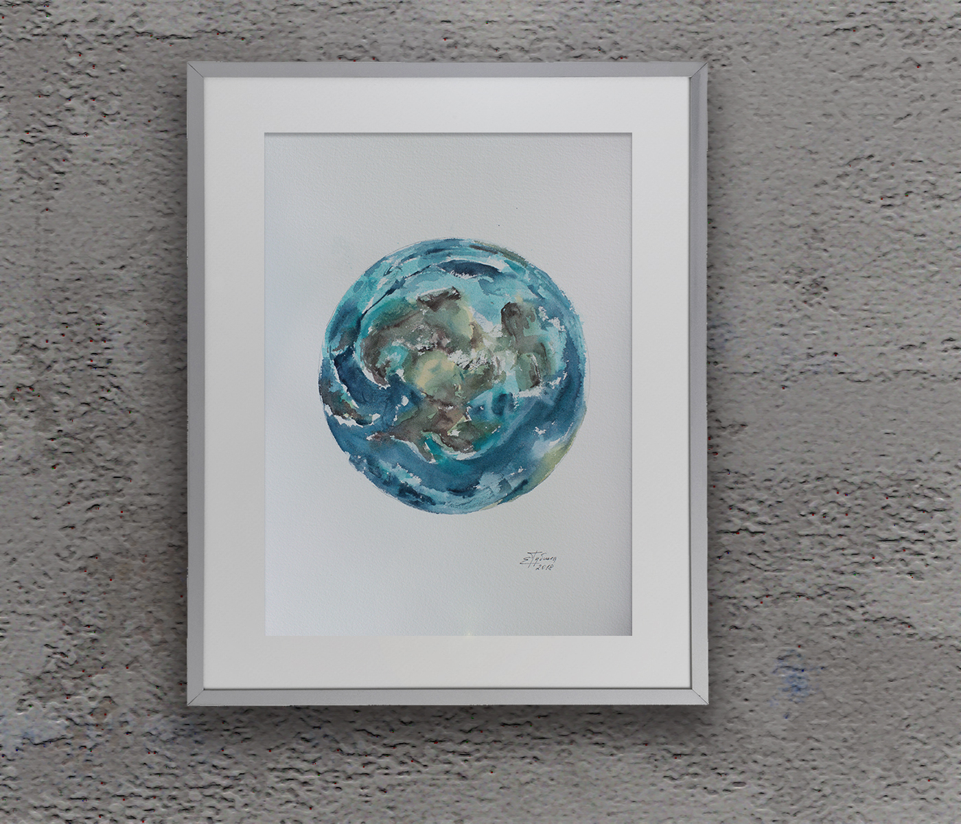 Painting in the interior: Ancient Earth
