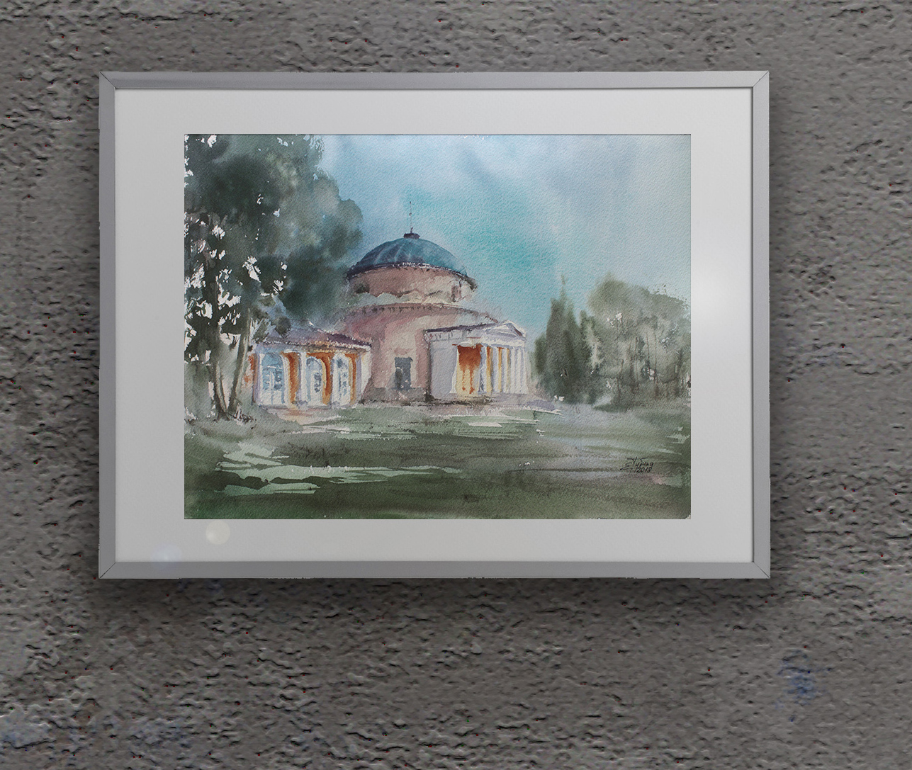 Painting in the interior: In the park - Artwork by Ekaterina Gubina