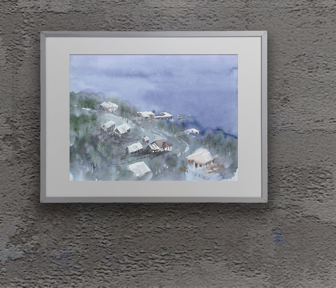 Painting in the interior: Summer Landscape