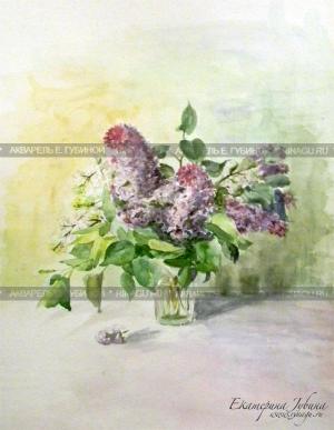Watercolor: Lilac