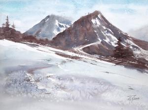 Watercolor: Mountain Trail