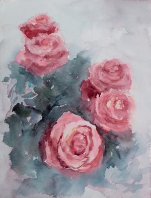 Watercolor: Roses #3